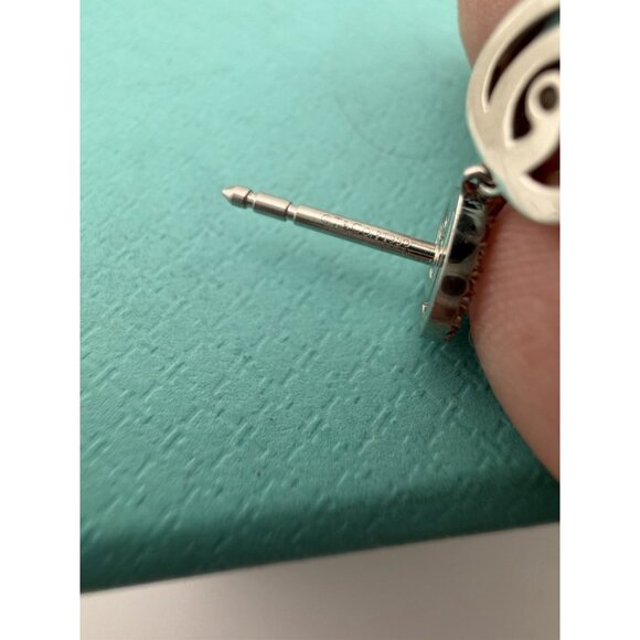 Tiffany & Co. Diamond Enchant Heart Drop Earrings Platinum 1.75" 10g RARE - Picture 6 of 8